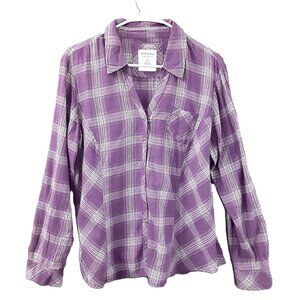 Vintage 80's Sonoma Woman's Top Size PXL, Snap Closure, Cowgirl, Long Sleeve